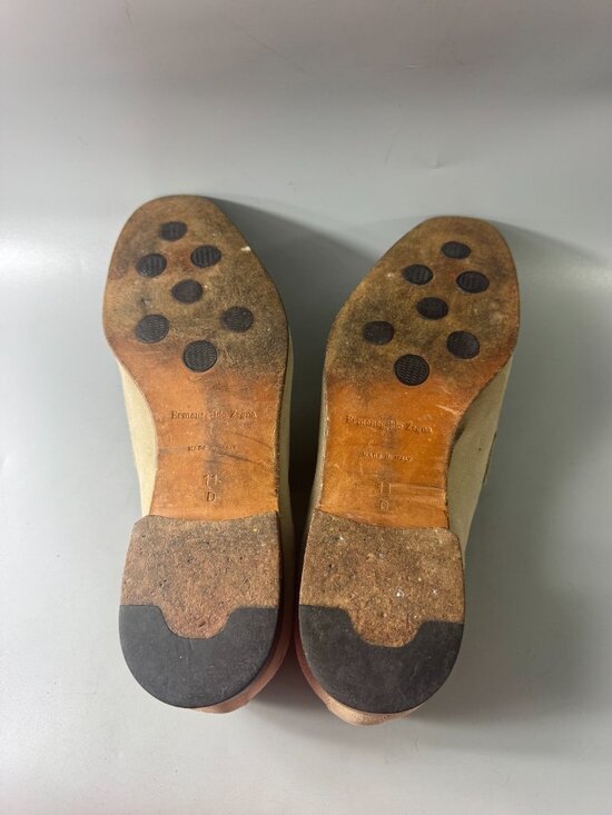 Authentic Ermenegildo Zegna L\'Asola suede penny loafers, Size 11 D main image 12